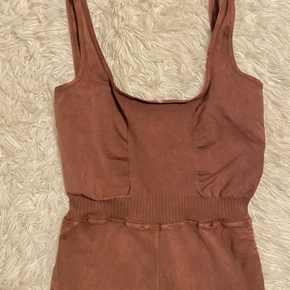 Free People Movement Good Karma Onesie/Jumpsuit Nutmeg - Picture 15 of 16